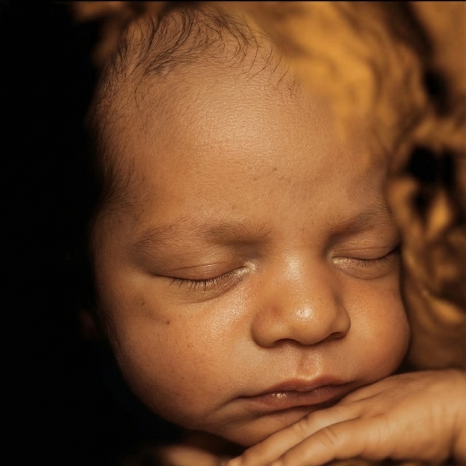 AI baby photo created from ultrasound